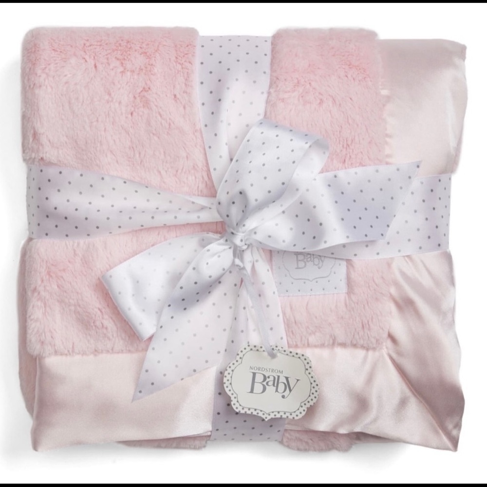Nordstrom Baby Plush Blanket Luxe Pink New